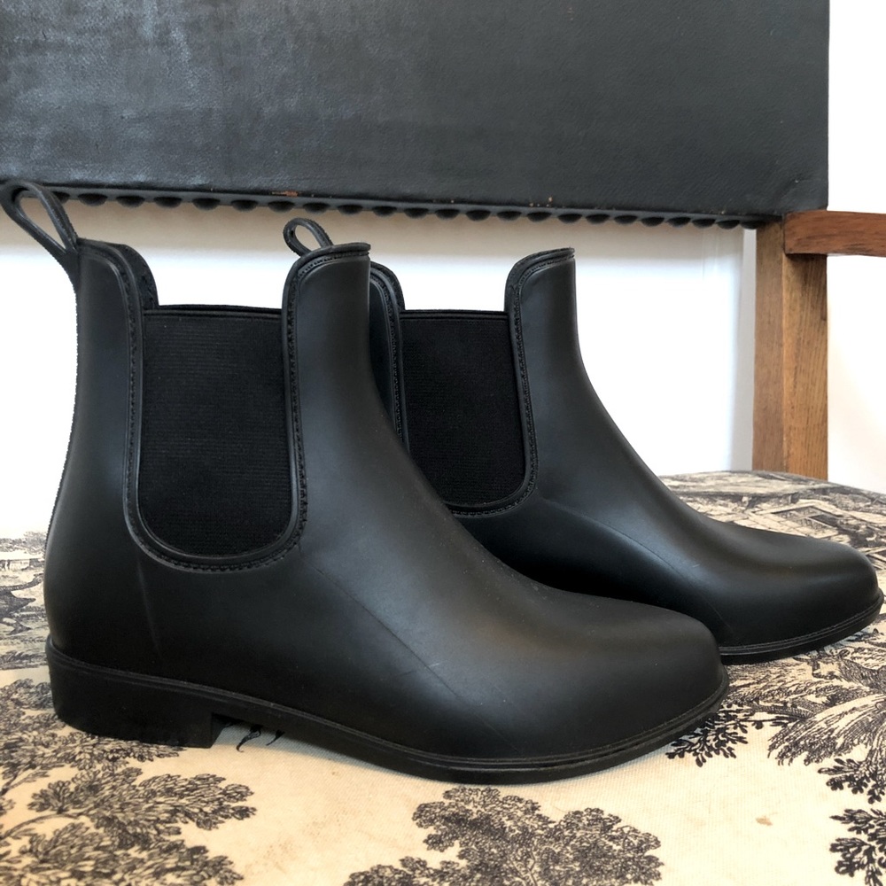 Black “Chelsea” style boots from Target
